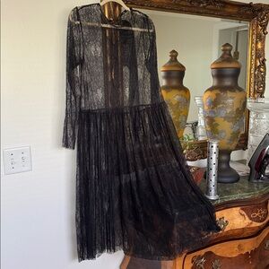 Zara Black Lace Overlay